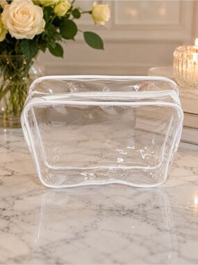 16 clear zipper travel bags